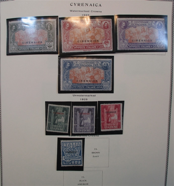 Italian Colonies Collection in Scott Album (Est $450-500)