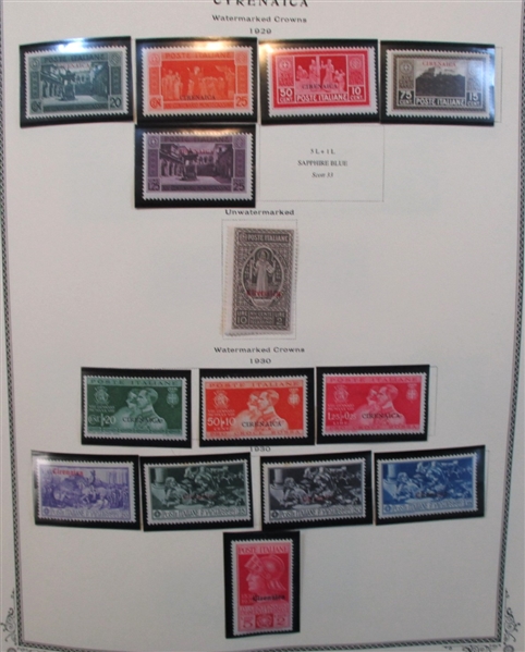 Italian Colonies Collection in Scott Album (Est $450-500)