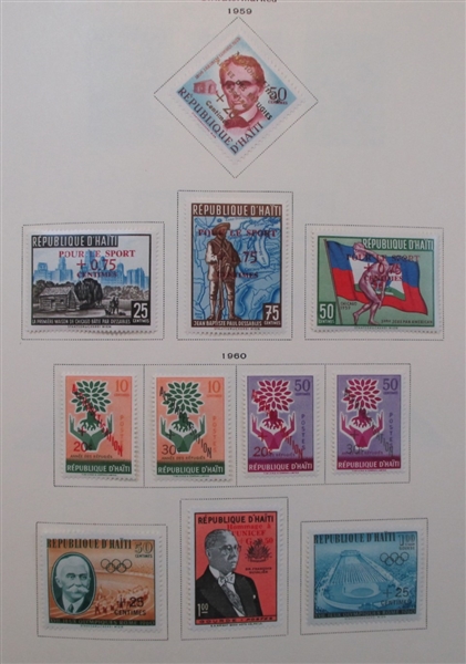 Haiti Collection in Scott Specialty Album to 1970's (Est $250-300)