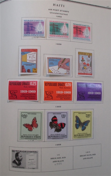 Haiti Collection in Scott Specialty Album to 1970's (Est $250-300)