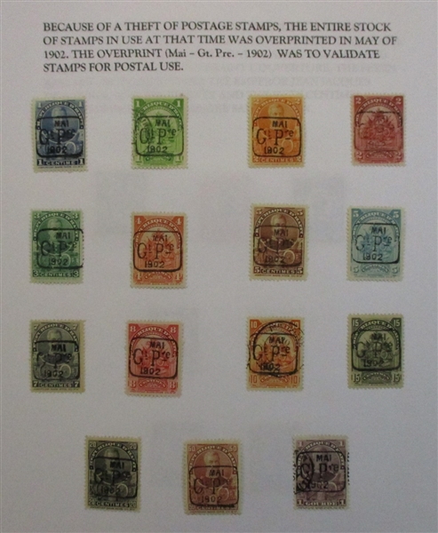 Early Haiti Collection on Homemade Pages (Est $150-200)