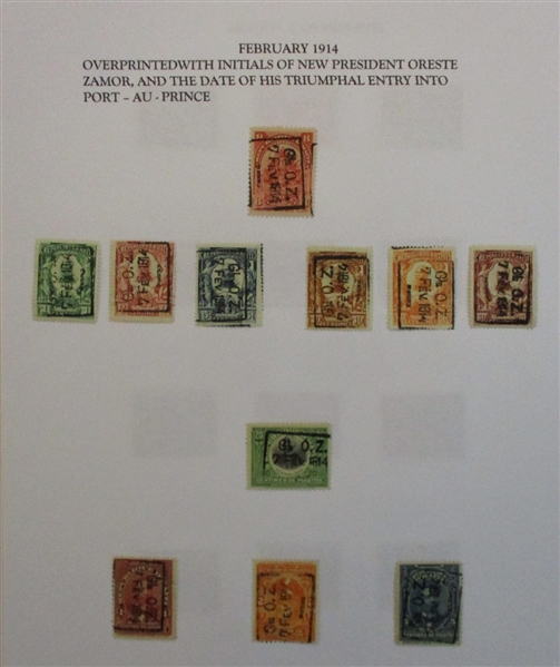 Early Haiti Collection on Homemade Pages (Est $150-200)