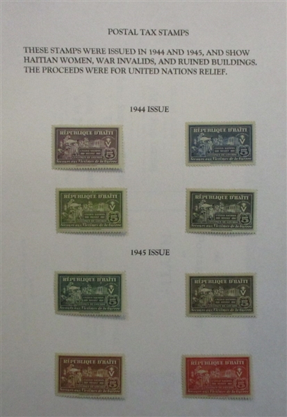 Early Haiti Collection on Homemade Pages (Est $150-200)