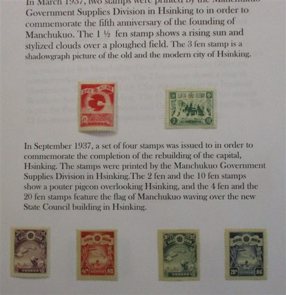 Manchukuo Collection on Homemade Pages (Est $300-400)