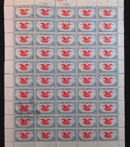 USA Airmail Mint Sheets and Part Sheets to 45¢ Era (Face $520+)