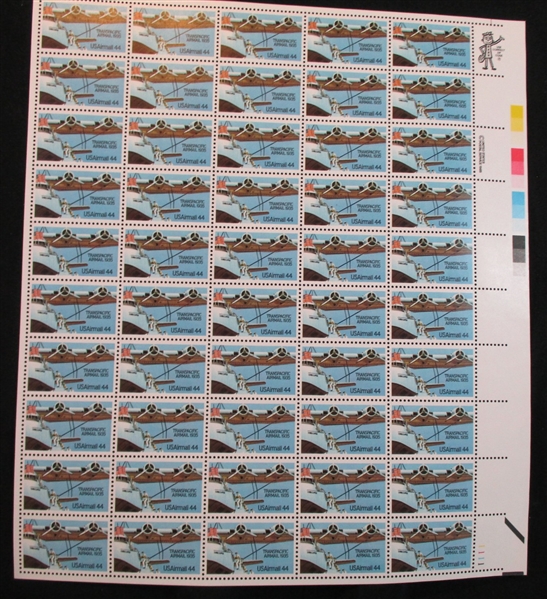 USA Airmail Mint Sheets and Part Sheets to 45¢ Era (Face $520+)