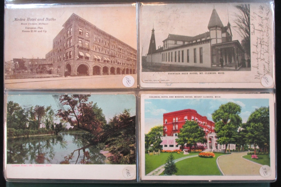 Mt Clemens Michigan Postcard Lot (Est $120-160)