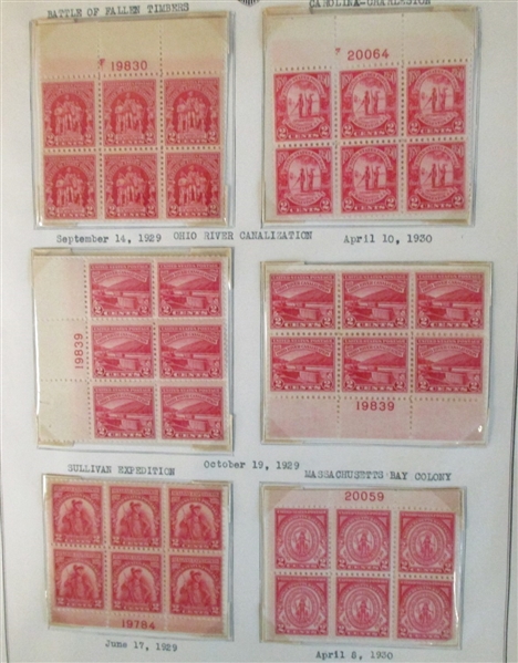 US Large Plate Block Collection, 1920-50's (Est $450-550) 