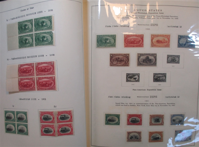USA Commemorative Collection in Old Scott Album to 1958 (Est $1200-1500)