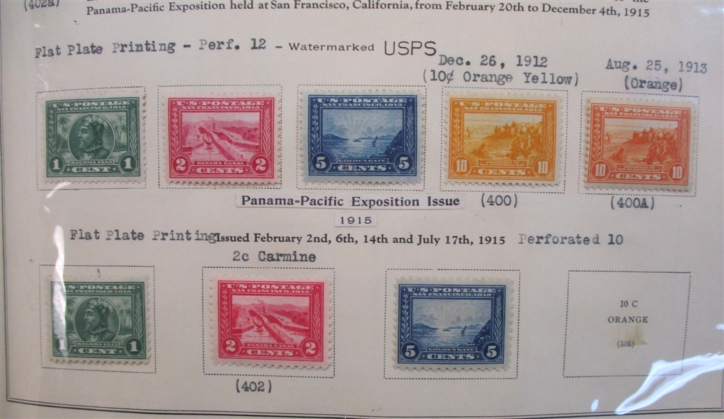 USA Commemorative Collection in Old Scott Album to 1958 (Est $1200-1500)