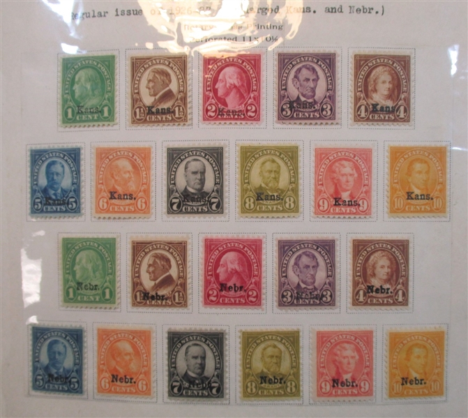 USA Commemorative Collection in Old Scott Album to 1958 (Est $1200-1500)