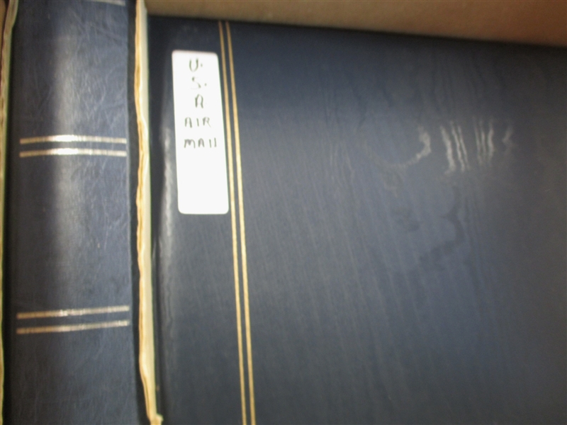 Two Boxes of US Albums and Stockbooks (Est $200-300)