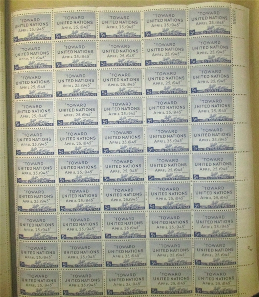 USA 3¢ Sheets in Hardcover Mint Sheet File (Face $147) 