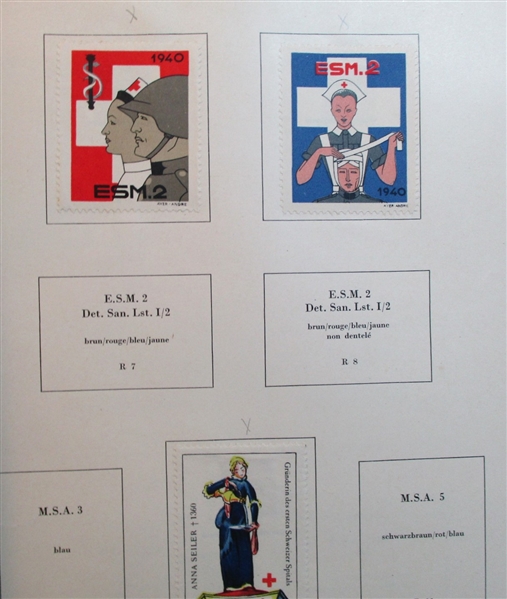 Swiss Soldier Stamp Accumulation with Albums (Est $90-120)