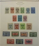 Austria Back of Book Collection on Scott Pages (Est $175-200)