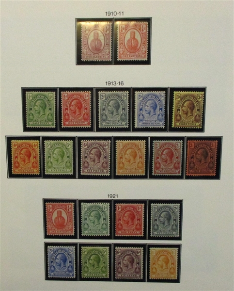 Turks and Caicos Islands Unused Collection to 1945 (SCV $575)