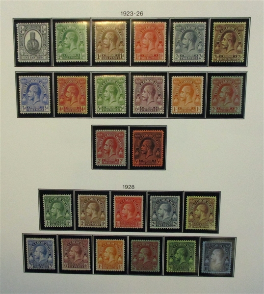 Turks and Caicos Islands Unused Collection to 1945 (SCV $575)