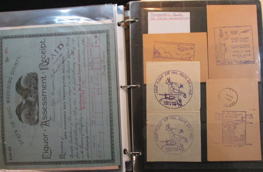 Large Binder Holding Ephemera and More 