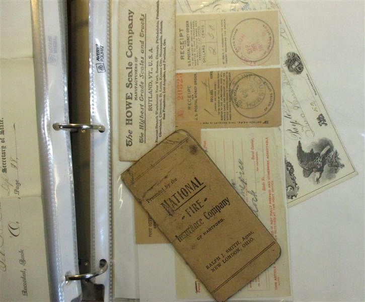 Large Binder Holding Ephemera and More 