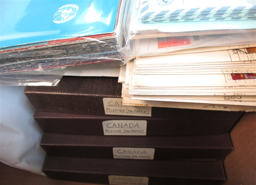 2 Large Boxes Stamps and Covers (Est $300-400)