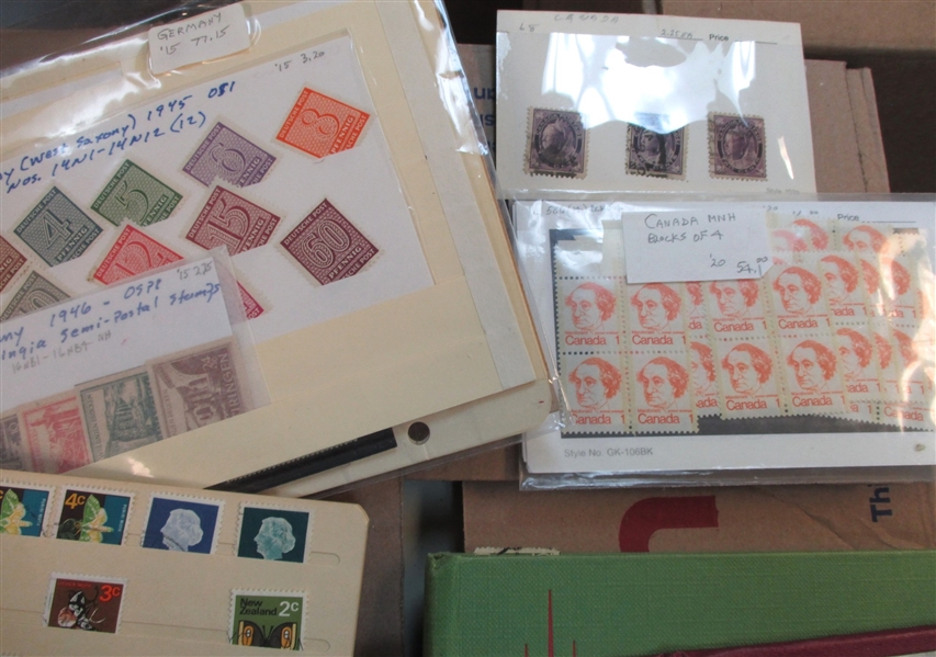 2 Large Boxes Stamps and Covers (Est $300-400)