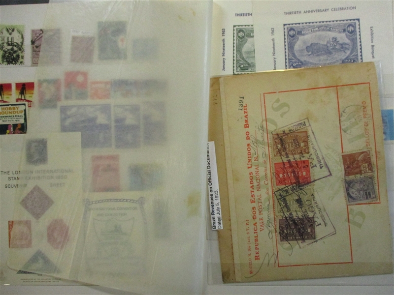 US and Worldwide Cinderella Material in Stockbook (Est $90-120)