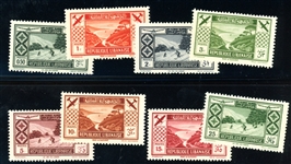 Lebanon Scott C49-C56 MNH Complete Set, 1936 Airmails (SCV $370)