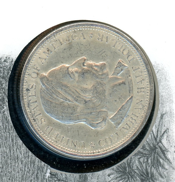 1893 Columbian Exposition Commemorative Half Dollar (Est $20-30)