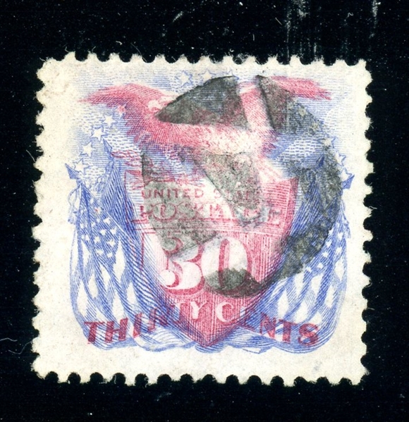 USA Scott 121 Used F-VF, 1869 30¢ Pictorial (SCV $450)