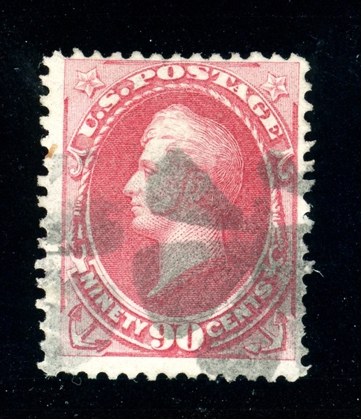 USA Scott 155 Used, Fine+, 1872 90¢ Perry (SCV $350)