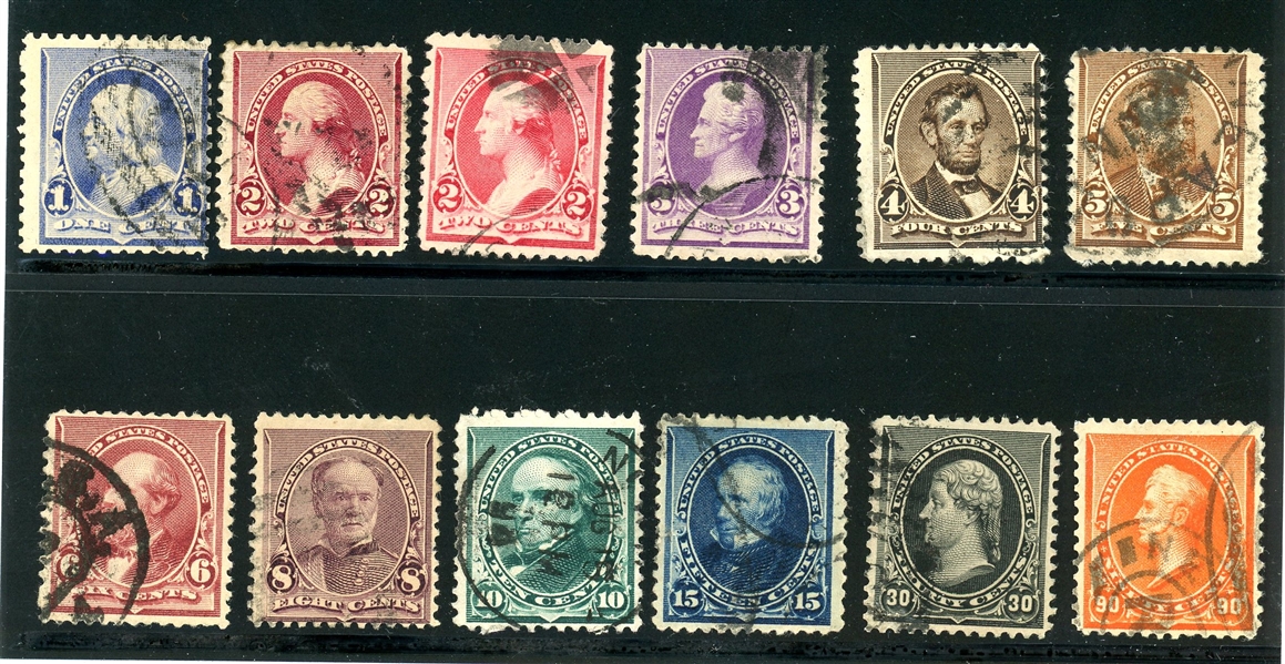 USA Scott 219-229 Used Complete Set (SCV $267)