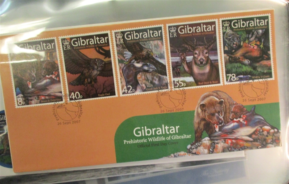 Gibraltar First Day Cover Accumulation, 2007-2009 (Est $120-150)