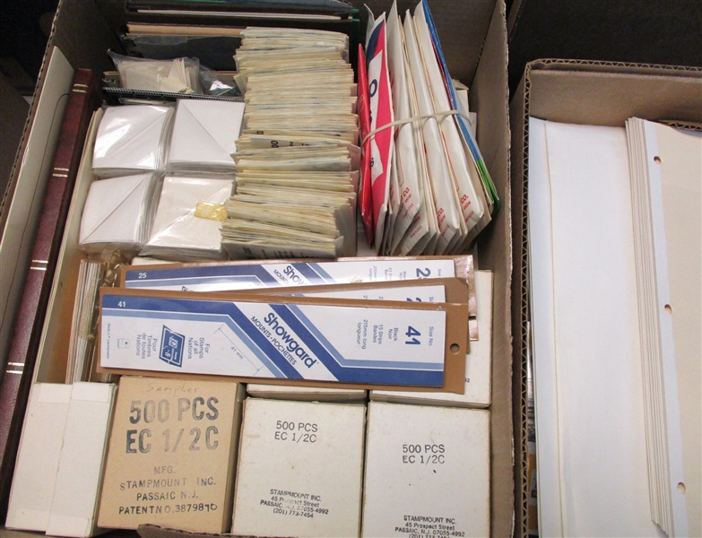 Banker Box Filled with Collector Supplies (Est $400-500)  