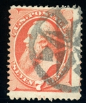 USA Scott 138A Used, Avg-Fine, "I Grill" with NYFM Cancel (SCV $800)