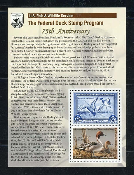 Two Modern Duck Sheetlets, MNH and VF (SCV $325)