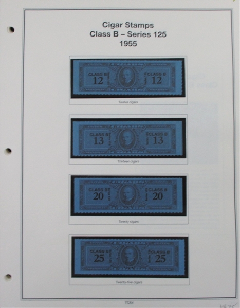 Cigar Tax Paids, Over 180 Stamps (ENV $1000-1100)