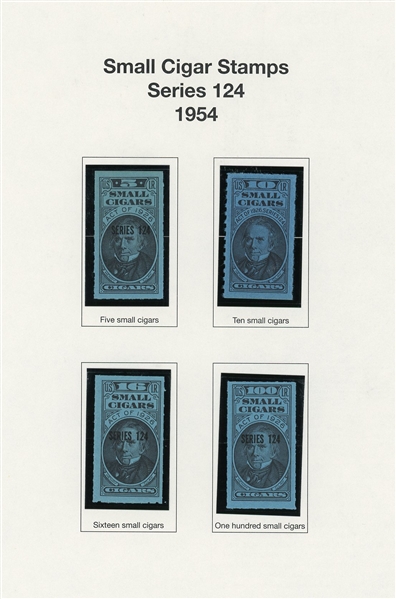 Small Cigar and Snuff Tax Paids, Over 100 Stamps (ENV $500-600)