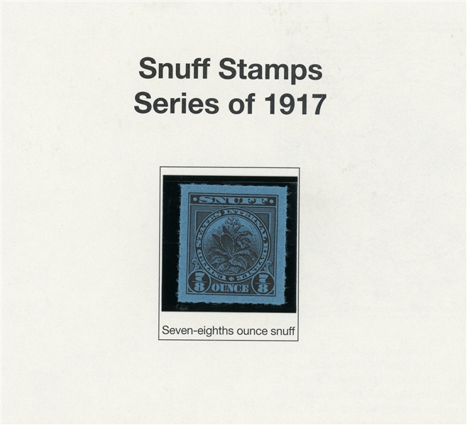 Small Cigar and Snuff Tax Paids, Over 100 Stamps (ENV $500-600)