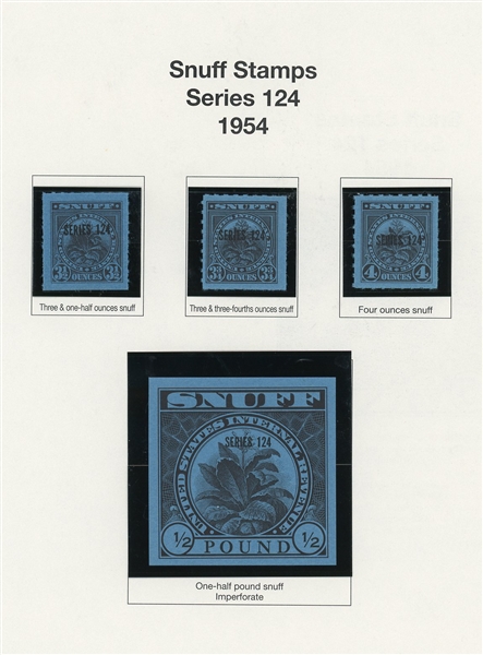 Small Cigar and Snuff Tax Paids, Over 100 Stamps (ENV $500-600)
