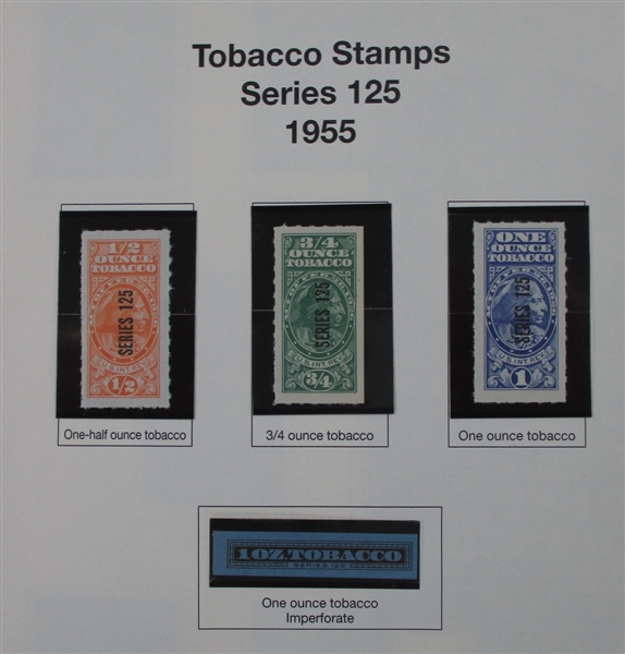 Tobacco and Tobacco Strips Tax Paids, Over 175 Stamps (ENV $1000-1100)