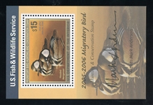 USA Scott RW72b MNH Graded VF80, Rare 2005 Duck Sheetlet with 2008 PSE Cert (SCV $1950) 