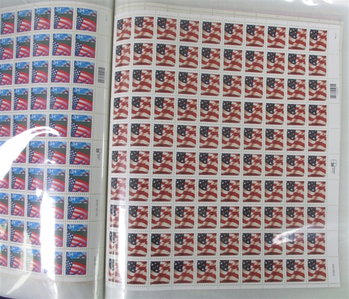 USA Mint Sheet Lot, 1940s to 41¢ Era (Face $590)