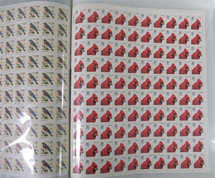 USA Mint Sheet Lot, 1940s to 41¢ Era (Face $590)