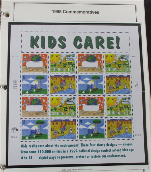 USA Mint Sheets - 1995-2010 Era (Face $533)