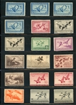 Large Flock of Mint, Unused, and Used Ducks (Est $200-400)