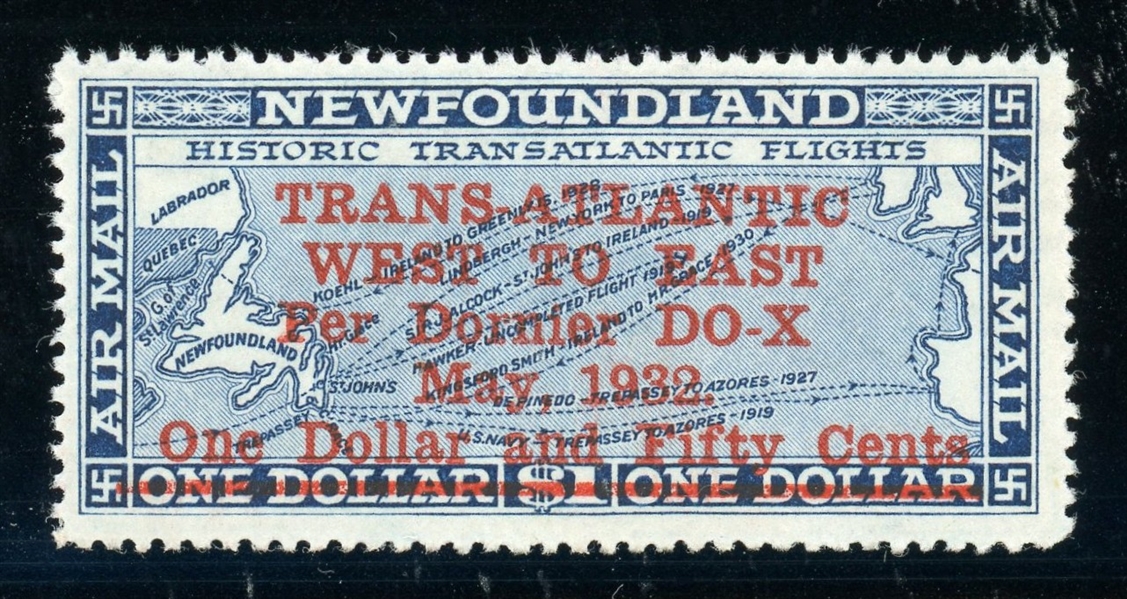 Newfoundland Scott C12 MNH F-VF, 1932 DO-X Issue (SCV $400)