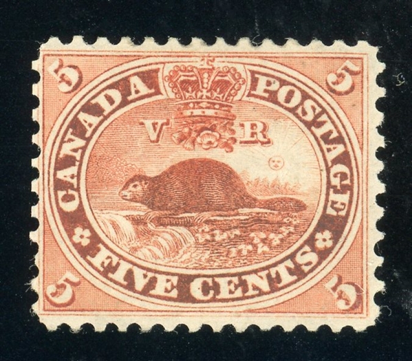 Canada Scott 15 MLH F-VF, 18515¢ Beaver with 1997 APS Certificate (SCV $1400)
