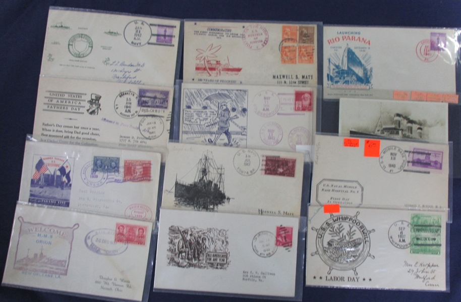 Naval Ship And Related Cover Lot (Est $200-300)