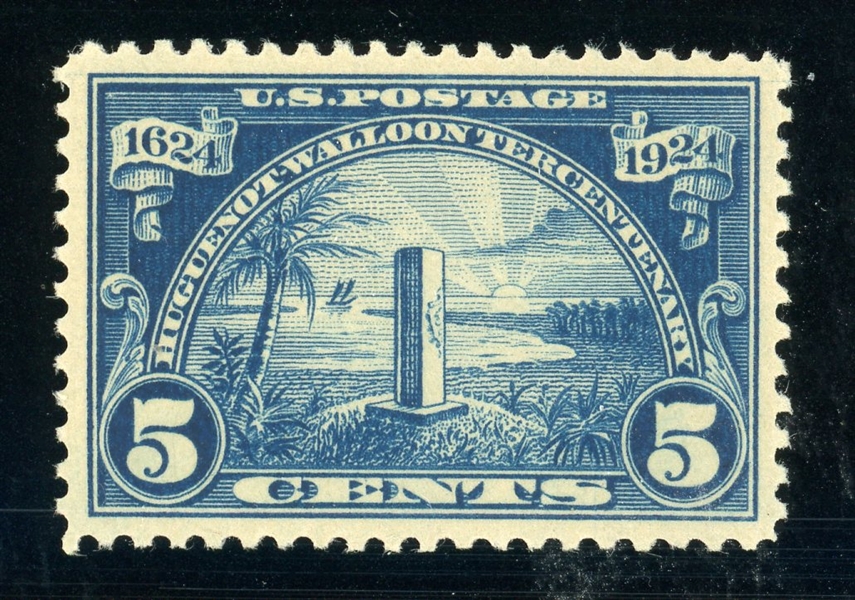USA Scott 616 MNH Graded XF-Sup 95, 1924 5¢ Huguenot-Walloon (SMQ $250)