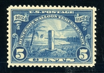 USA Scott 616 MNH Graded XF-Sup 95, 1924 5¢ Huguenot-Walloon (SMQ $250)